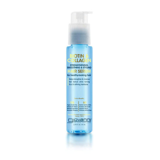 Giovanni Biotin & Collagen Strengthening, Smoothing & Styling Hair Serum, 81ml
