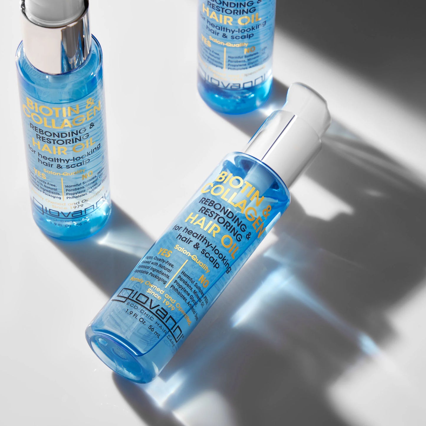 Giovanni Biotin & Collagen Rebonding & Restoring Hair Oil, 56ml
