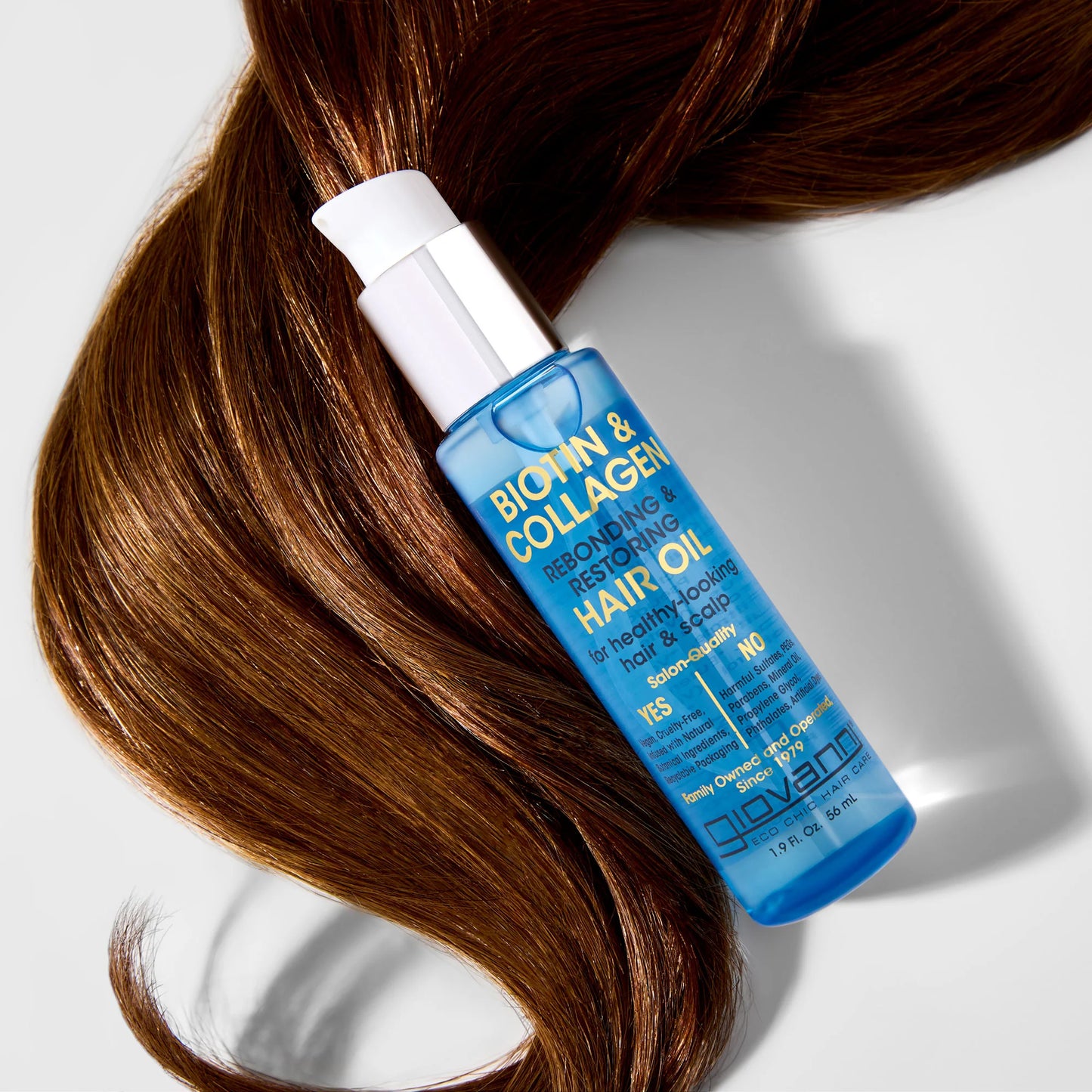 Giovanni Biotin & Collagen Rebonding & Restoring Hair Oil, 56ml