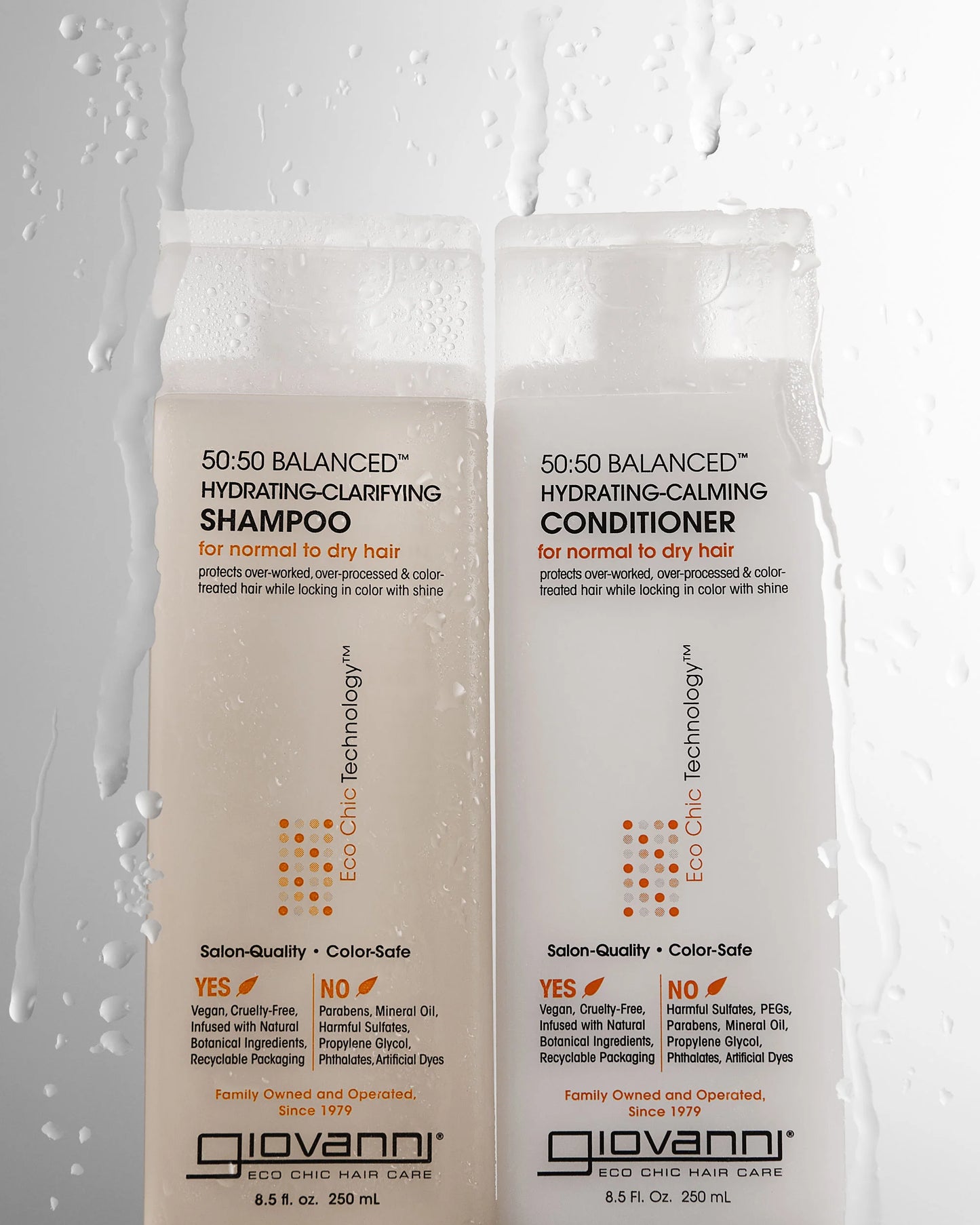 Giovanni Eco Chic 50:50 Balanced Hydrating-Calming Conditioner, 250ml