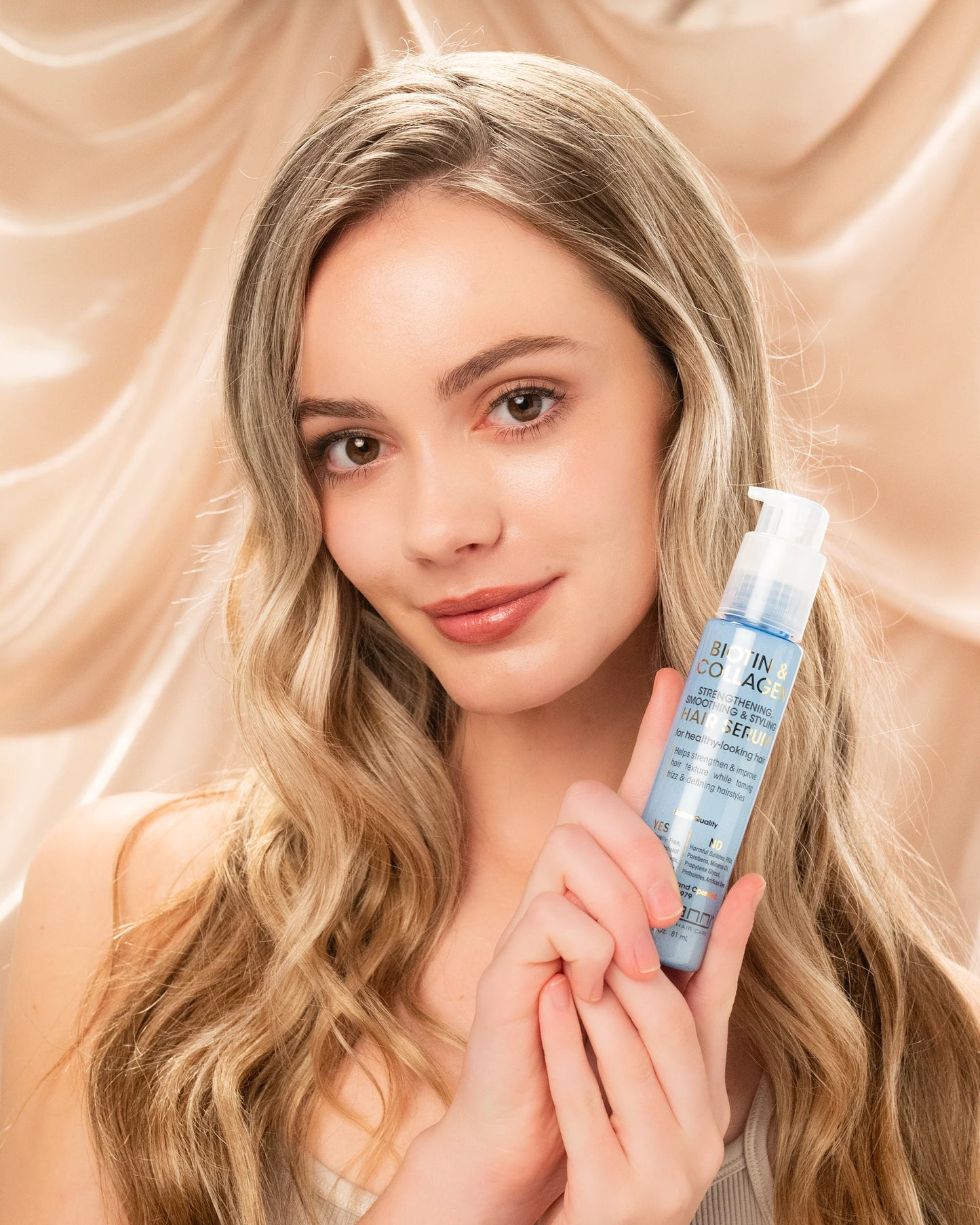 Giovanni Biotin & Collagen Strengthening, Smoothing & Styling Hair Serum, 81ml