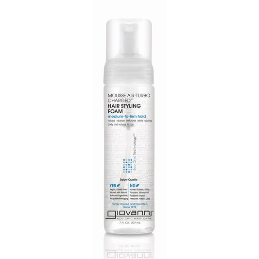 Giovanni Eco Chic Mousse Air-Turbo Charged Styling Foam, 207ml