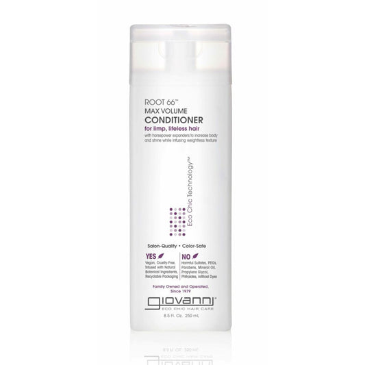 Giovanni Eco Chic Root 66 Max Volume Conditioner, 250ml