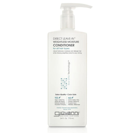 Giovanni Salon Size Eco Chic Direct Leave-In Weightless Moisture Conditioner, 1 Litre