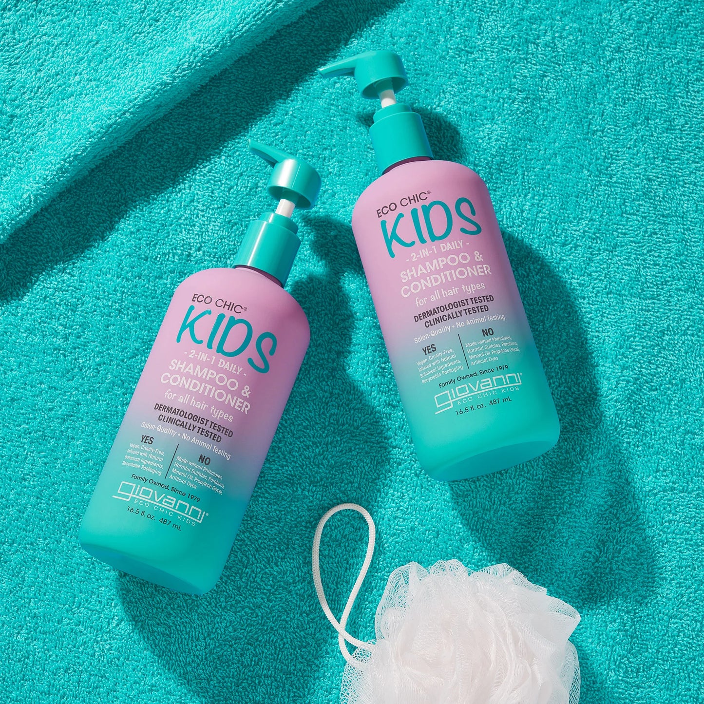 Giovanni Eco Chic Kids 2 in 1 Shampoo & Conditioner, 487ml