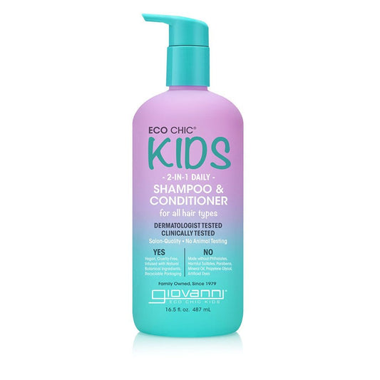 Giovanni Eco Chic Kids 2 in 1 Shampoo & Conditioner, 487ml