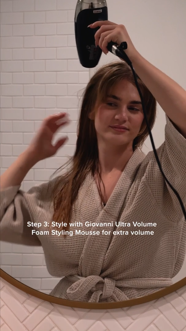 Giovanni 2Chic Ultra Volume Tangerine & Papaya Styling Mousse, 207ml